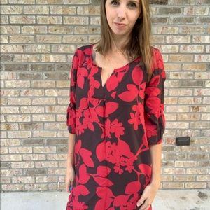 Fall Floral 3/4 Puff Sleeve Dress by Gap